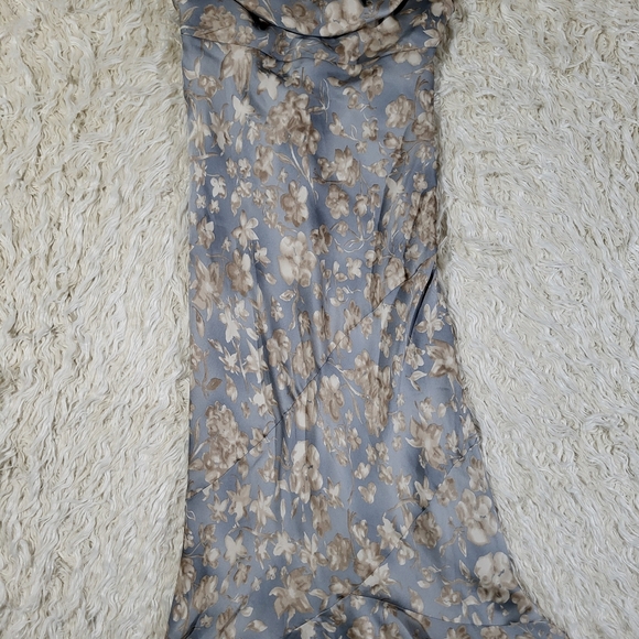 Ralph Lauren Floral Sleeveless Satin Gown Size 12 - Picture 4 of 11